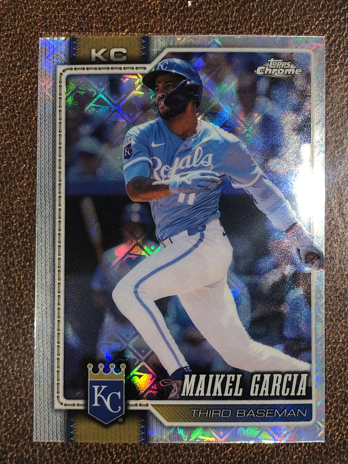 Maikel Garcia - 2026 Topps Chrome Logofractor - Base Logofractor - Royals