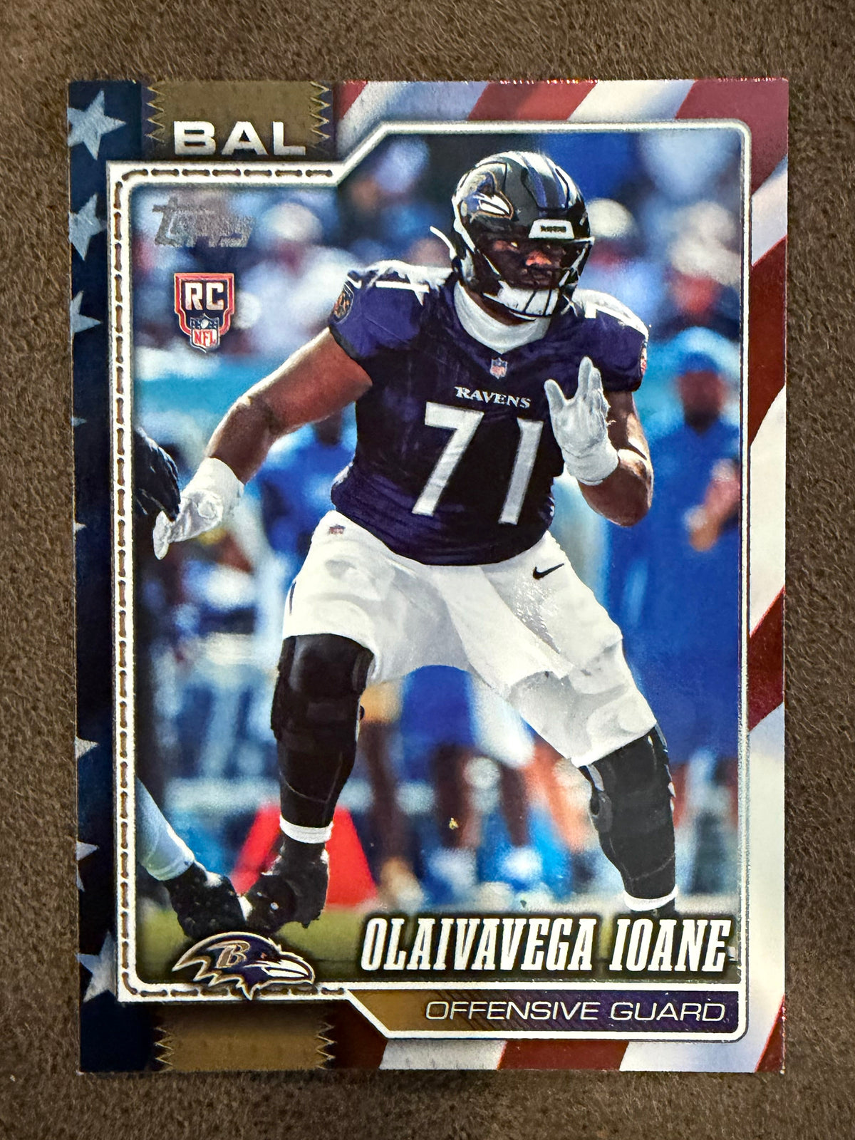 Olaivavega Ioane - 2026 Topps Flagship - Independence Day /76 - Ravens