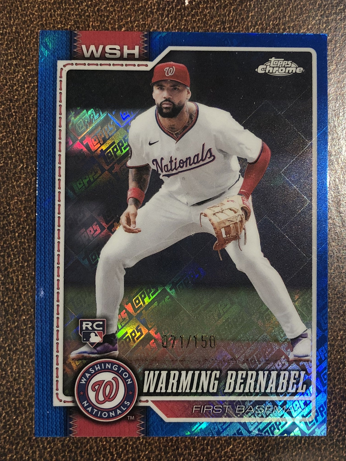 Warming Bernabel - 2026 Topps Chrome - BLUE Fanatics Topps Foil /150 - Nationals