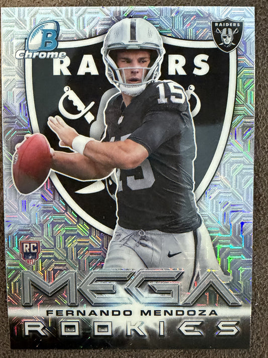 Fernando Mendoza - 2026 Bowman Chrome - Mega Rookies MOJO - Raiders