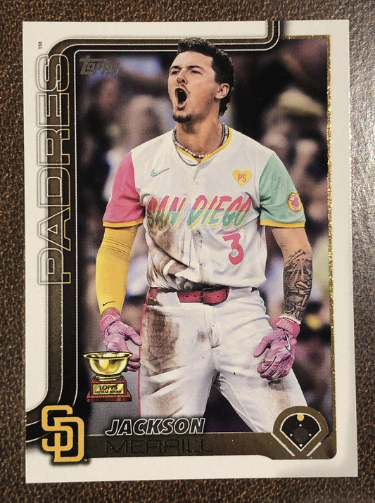 Jackson Merrill - 2025 Topps Series 1 - Base Cup Card - Padres