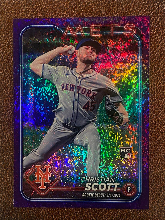 Christian Scott - 2024 Topps Update - Purple /799 - Mets