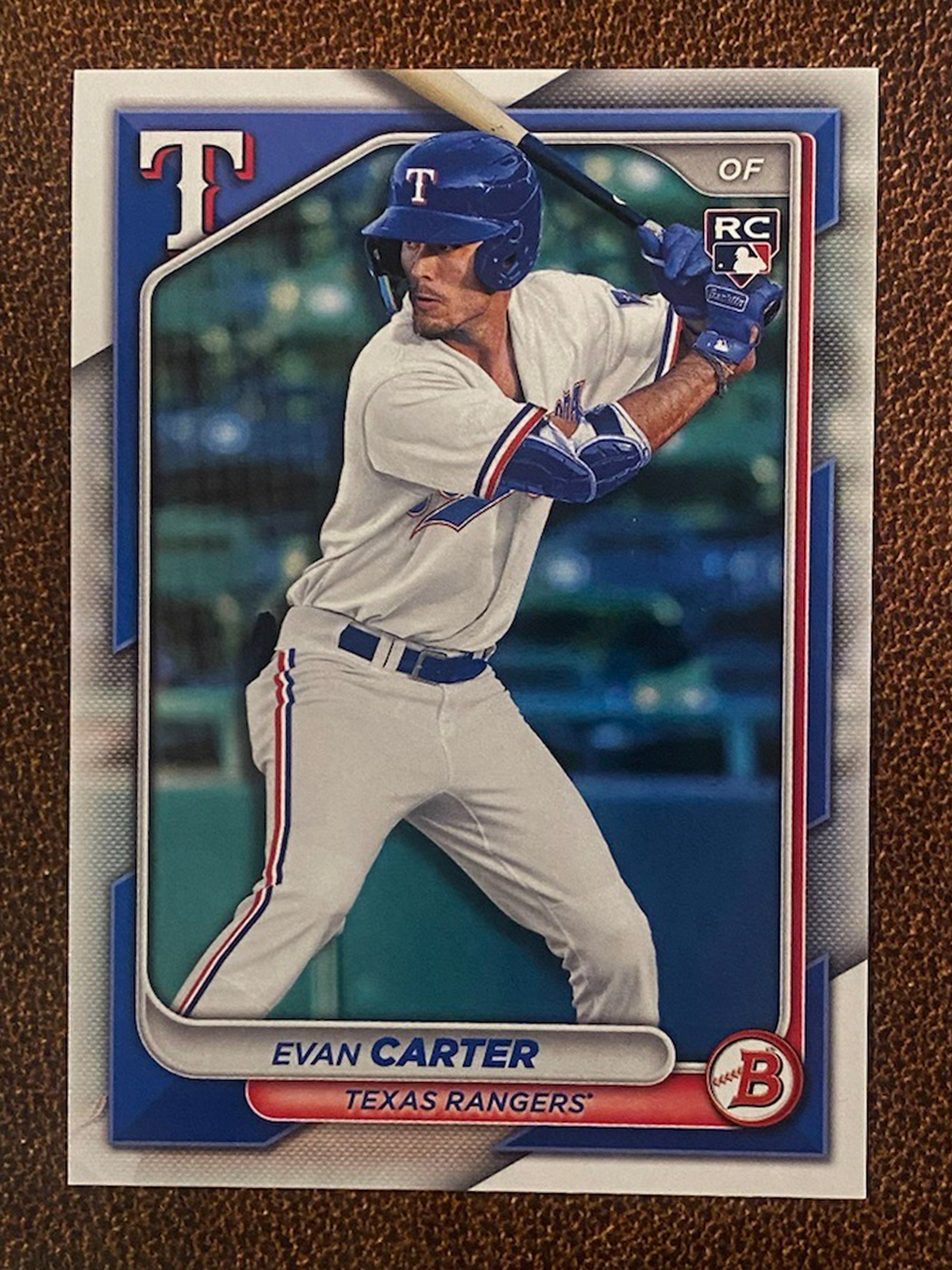 Evan Carter - 2024 Bowman - Base Paper - Rangers – Western NY Sports Cards