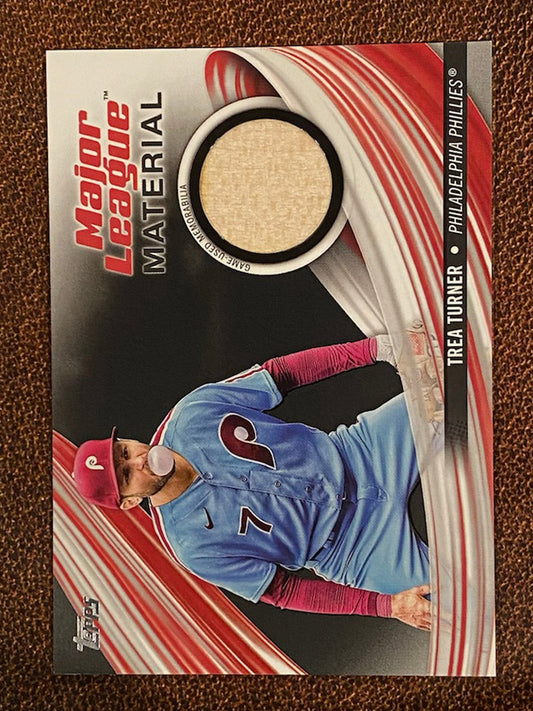 Trea Turner - 2023 Topps - Major League Material Game Used Bat RELIC /199 - Phillies