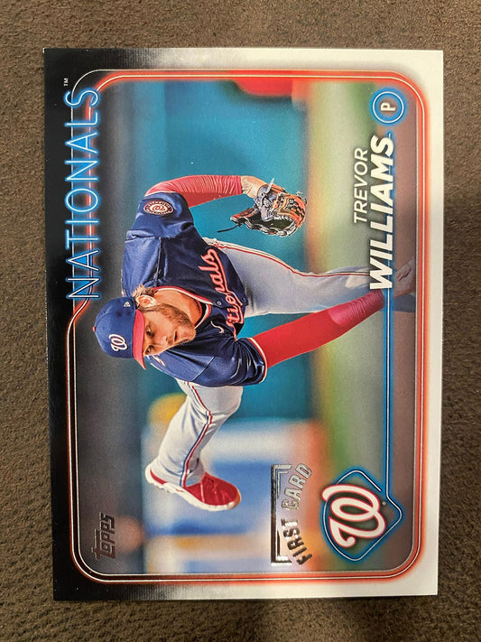 Trevor Williams - 2024 Topps Update - First Card 1/1 - Nationals