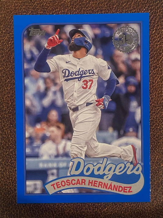 Teoscar Hernandez - 2024 Topps Update - 1989 BLUE - Dodgers