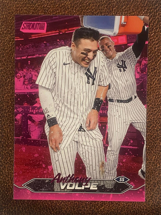 Anthony Volpe - 2024 Topps Stadium Club - Pink Foil - Yankees