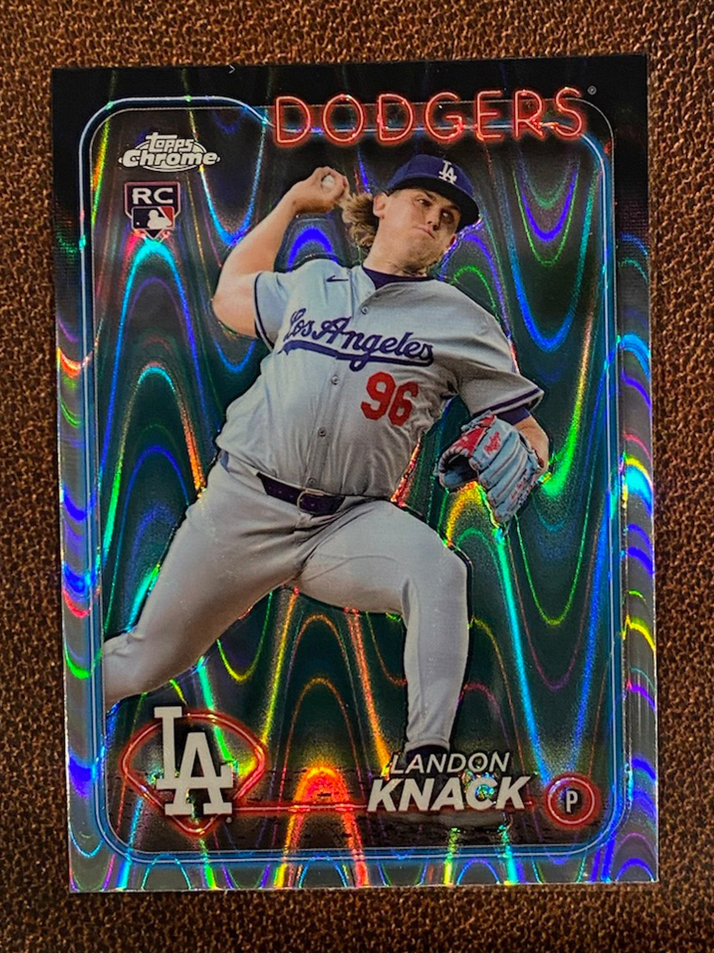 Landon Knack - 2024 Topps Chrome Update - Raywave - Dodgers