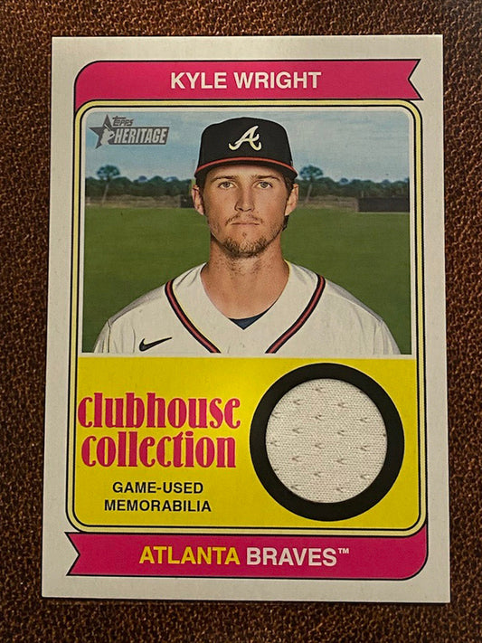 Kyle Wright - 2023 Topps Heritage - Game-Used Relic - Braves