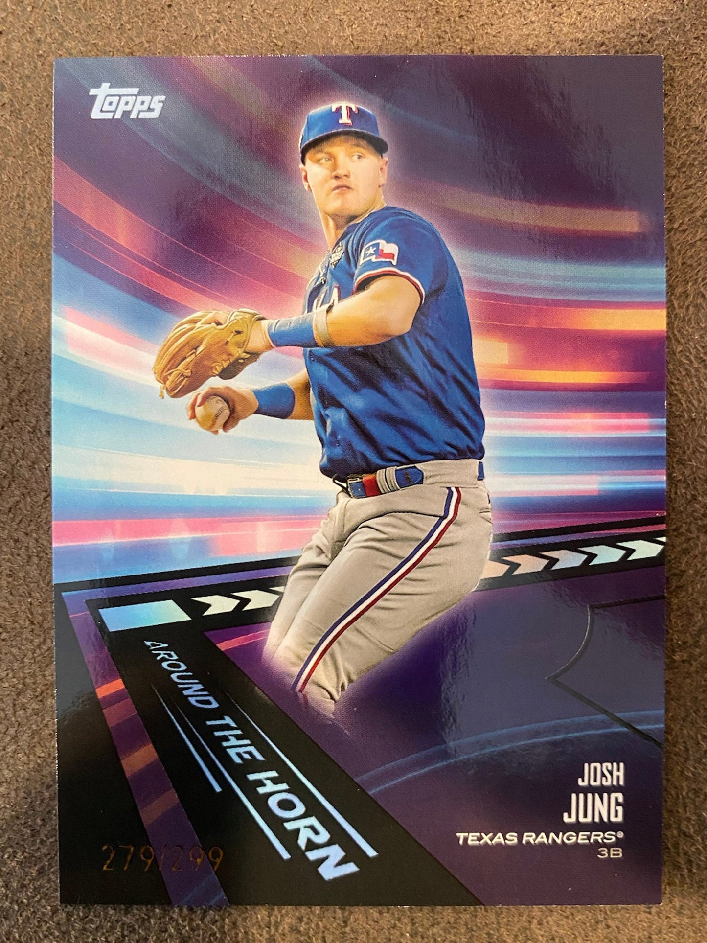 Josh Jung - 2024 Topps Series 2 - Around the Horn BLACK /299 - Rangers