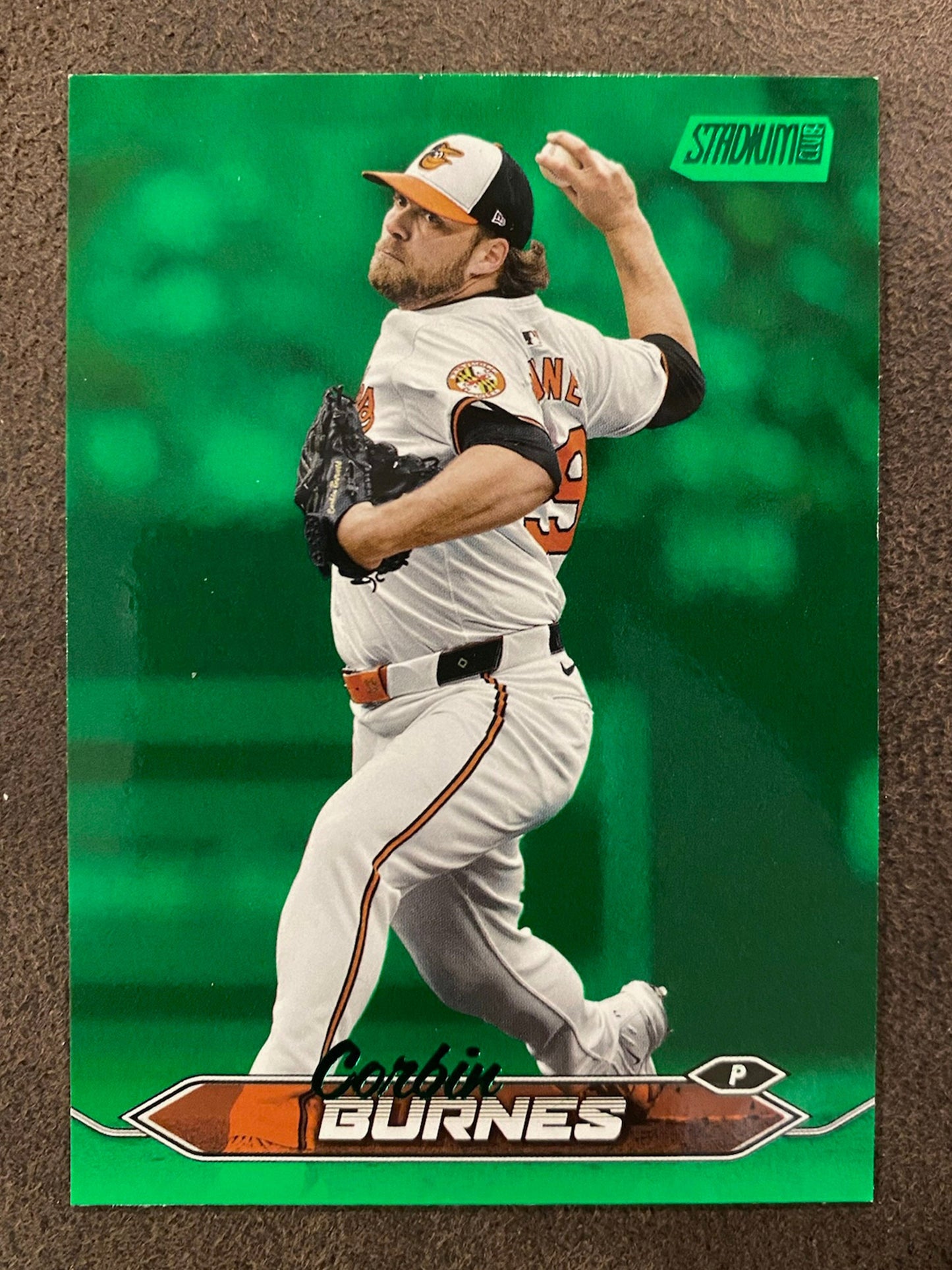 Corbin Burnes - 2024 Topps Stadium Club - Green Foil /199 - Orioles