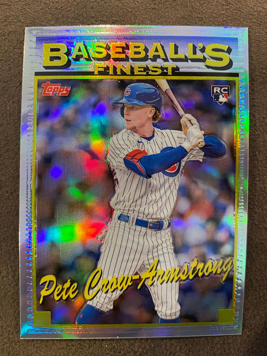 Pete Crow Armstrong - 2024 Topps Finest - Silver Refractor - Cubs