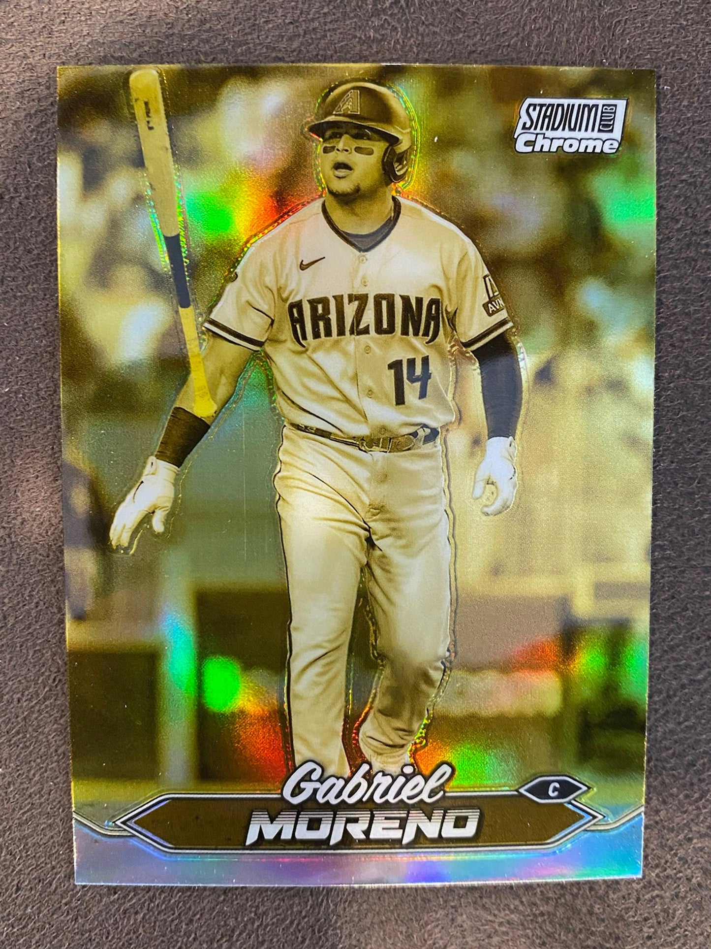 Gabriel Moreno - 2024 Topps Stadium Club - Chrome Gold Minted SSP - Diamondbacks