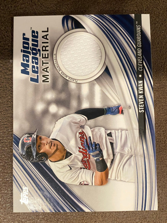 Steven Kwan - 2023 Topps Series 2 - Major League Material Player Worn RELIC - Guardians