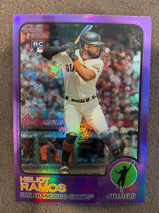 Heliot Ramos - 2022 Topps Heritage High Number - Purple - Giants