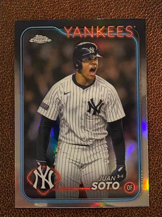 Juan Soto - 2024 Topps Chrome Update - Refractor - Yankees