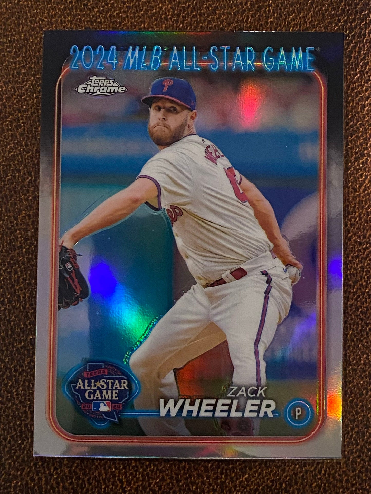 Zack Wheeler - 2024 Topps Chrome Update - All-Star Game Refractor - Phillies