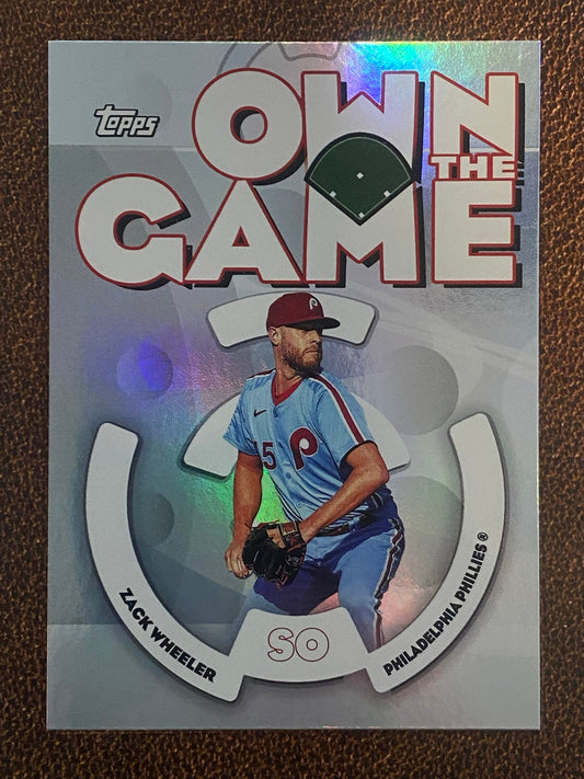 Zack Wheeler - 2024 Topps Archives - Own the Game - Phillies