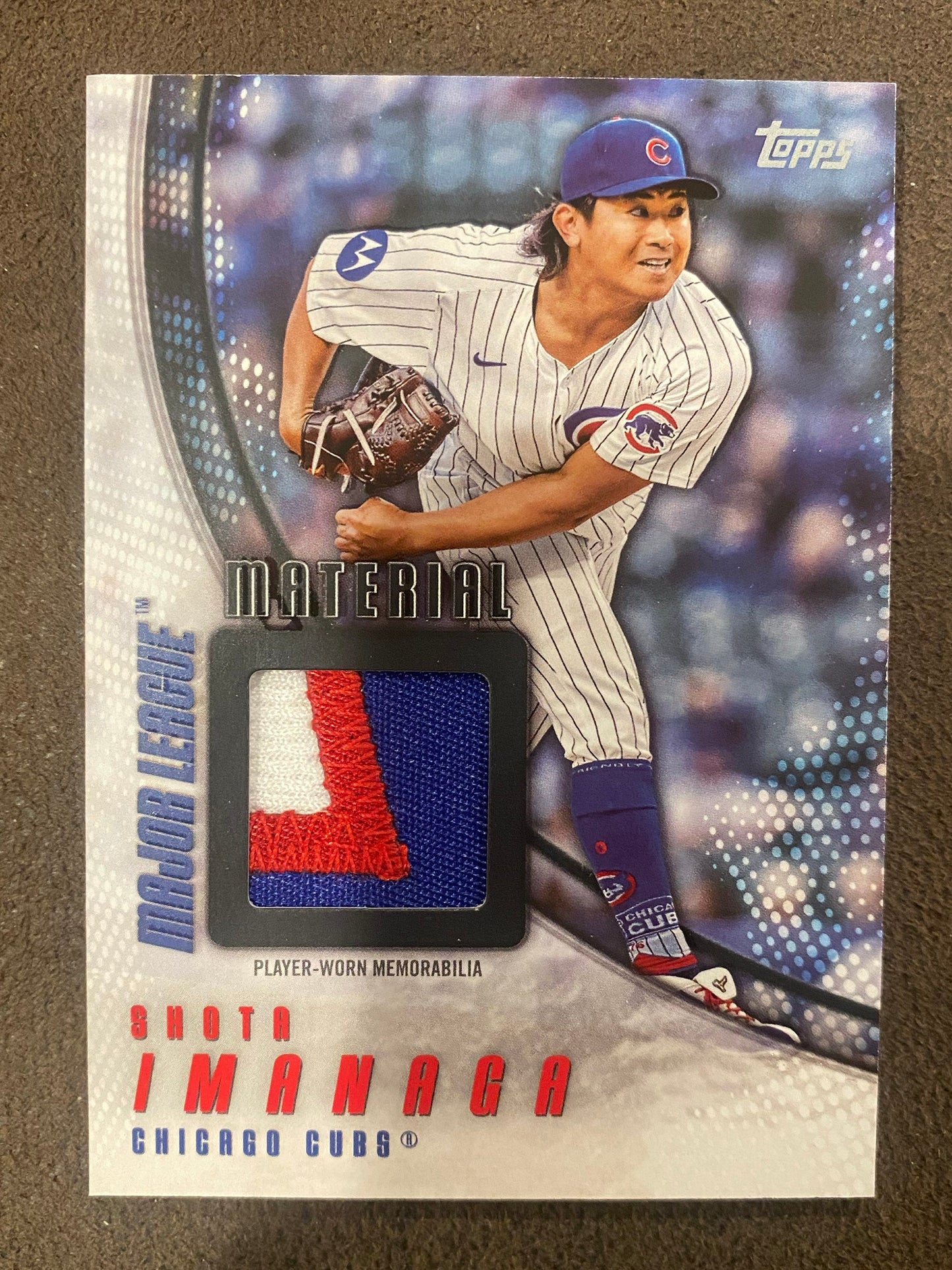 Shota Imanaga - 2025 Topps Series 1 - Major League Material Player Worn Relic 8/10 - Cubs