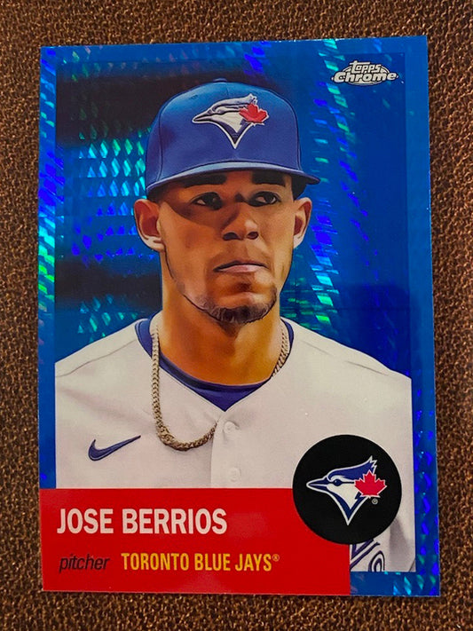 Jose Berrios - 2022 Topps Chrome Platinum Anniversary - Blue Prism - Blue Jays