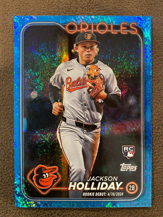 Jackson Holiday - 2024 Topps Update - Blue Foil /999 (Rookie Debut) - Orioles