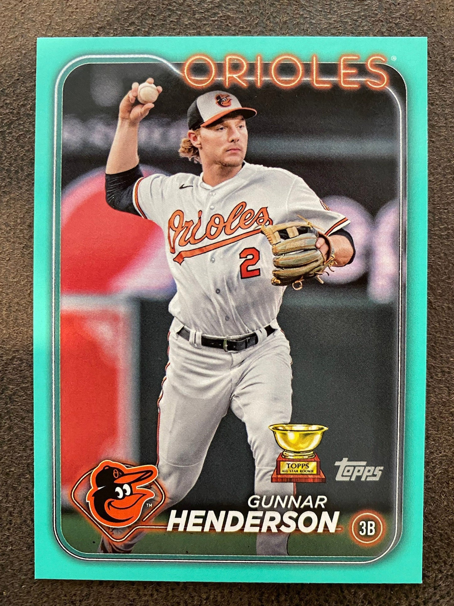 Gunnar Henderson - 2024 Topps Series 2 - Aqua Parallel - Orioles