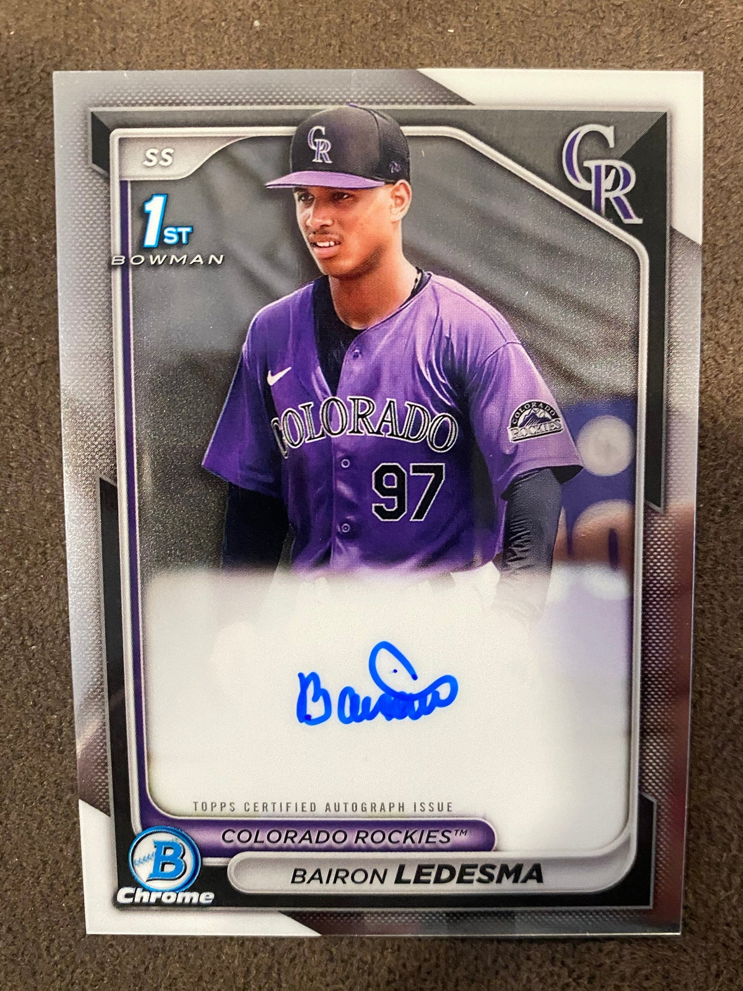 Bairon Ledesma - 2024 Bowman Chrome - 1st AUTO - Rockies