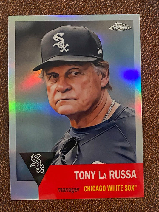 Tony La Russa - 2022 Topps Chrome Platinum Anniversary - Refractor - White Sox