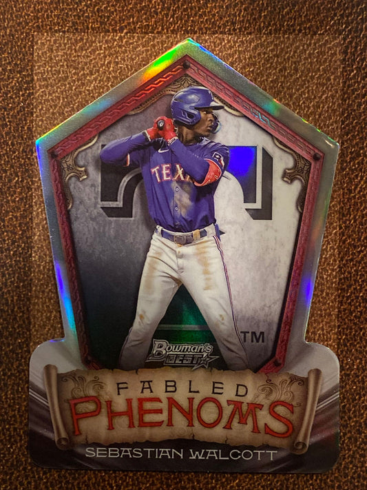 Sebastian Walcott - 2024 Bowmans Best - Fabled Pheanoms Diecut - Rangers
