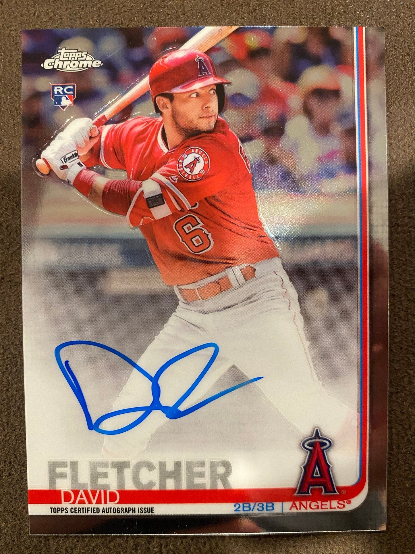 David Fletcher - 2019 Topps Chrome - Rookie AUTO - Angels