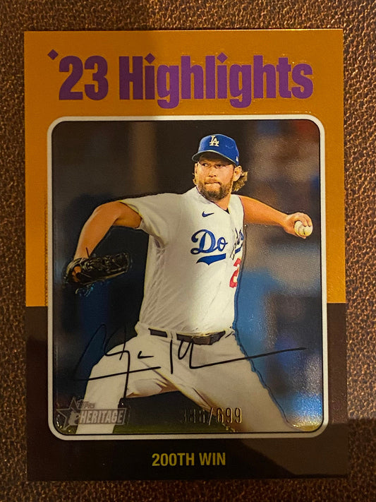 Clayton Kershaw - 2024 Topps Heritage High Number - Chrome /699 - Dodgers