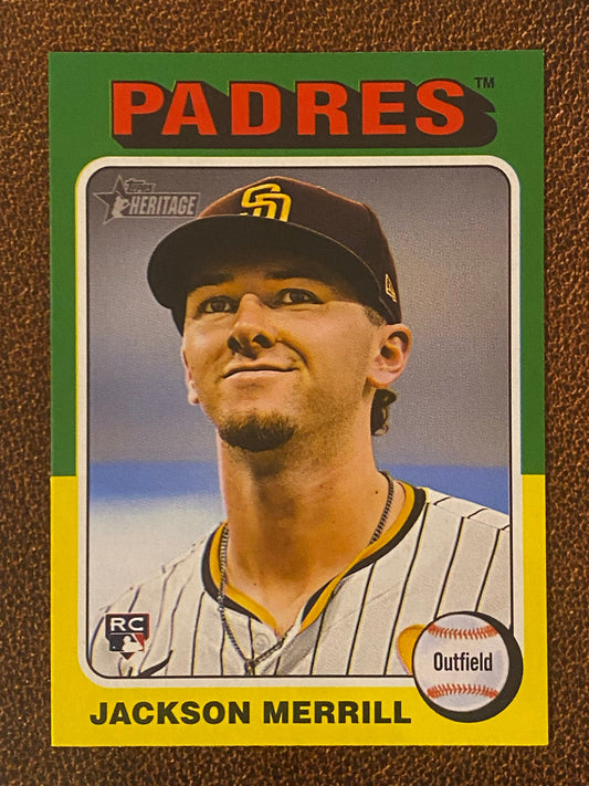 Jackson Merrill - 2024 Topps Heritage High Number - Missing Signature SSP - Padres