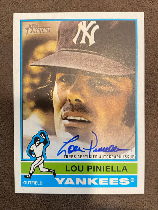 Lou Piniella - 2025 Topps Heritage - Real One AUTO - Yankees