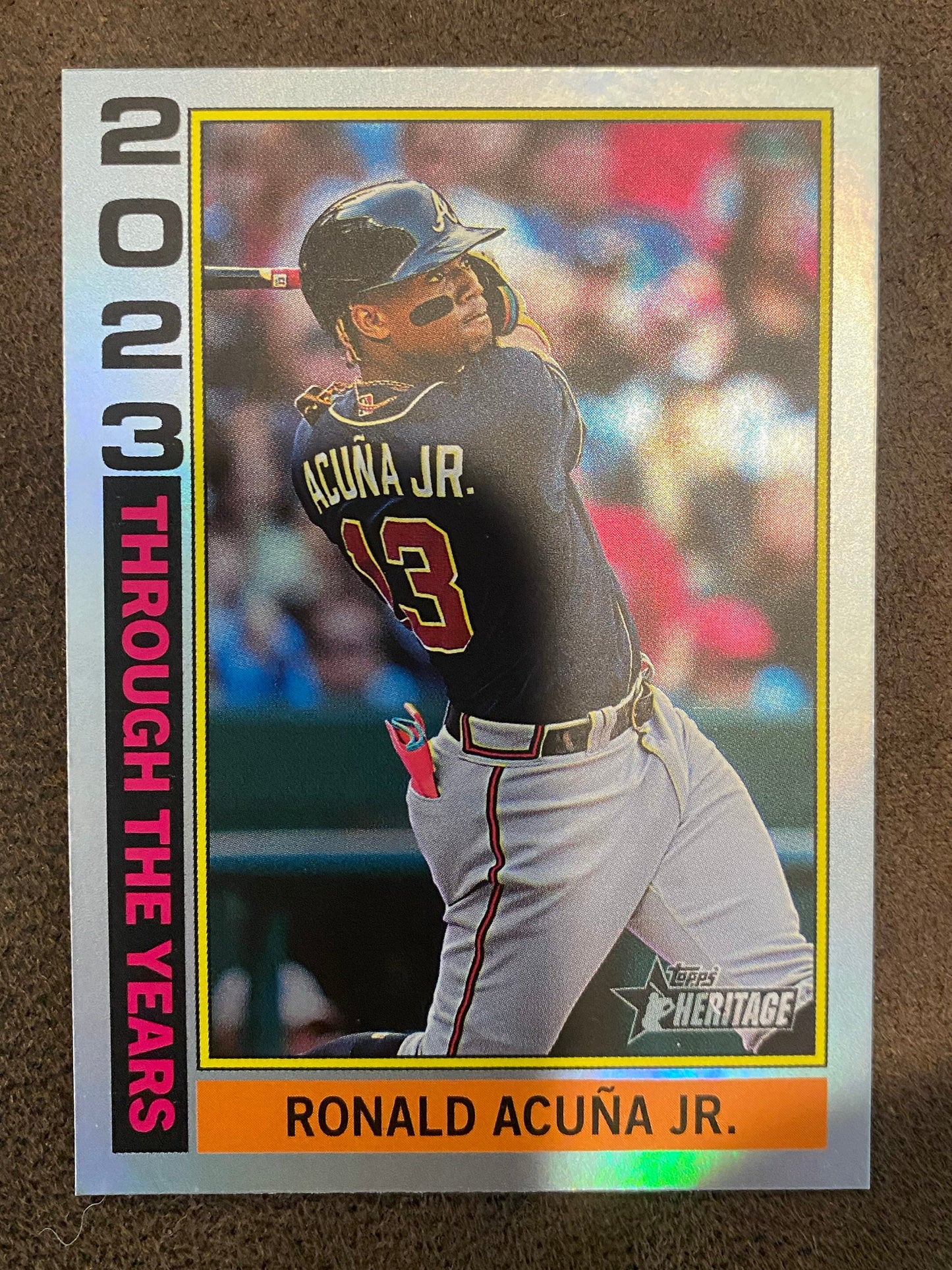 Ronald Acuna Jr. - 2025 Topps Heritage - Through the Year Holographic - Braves