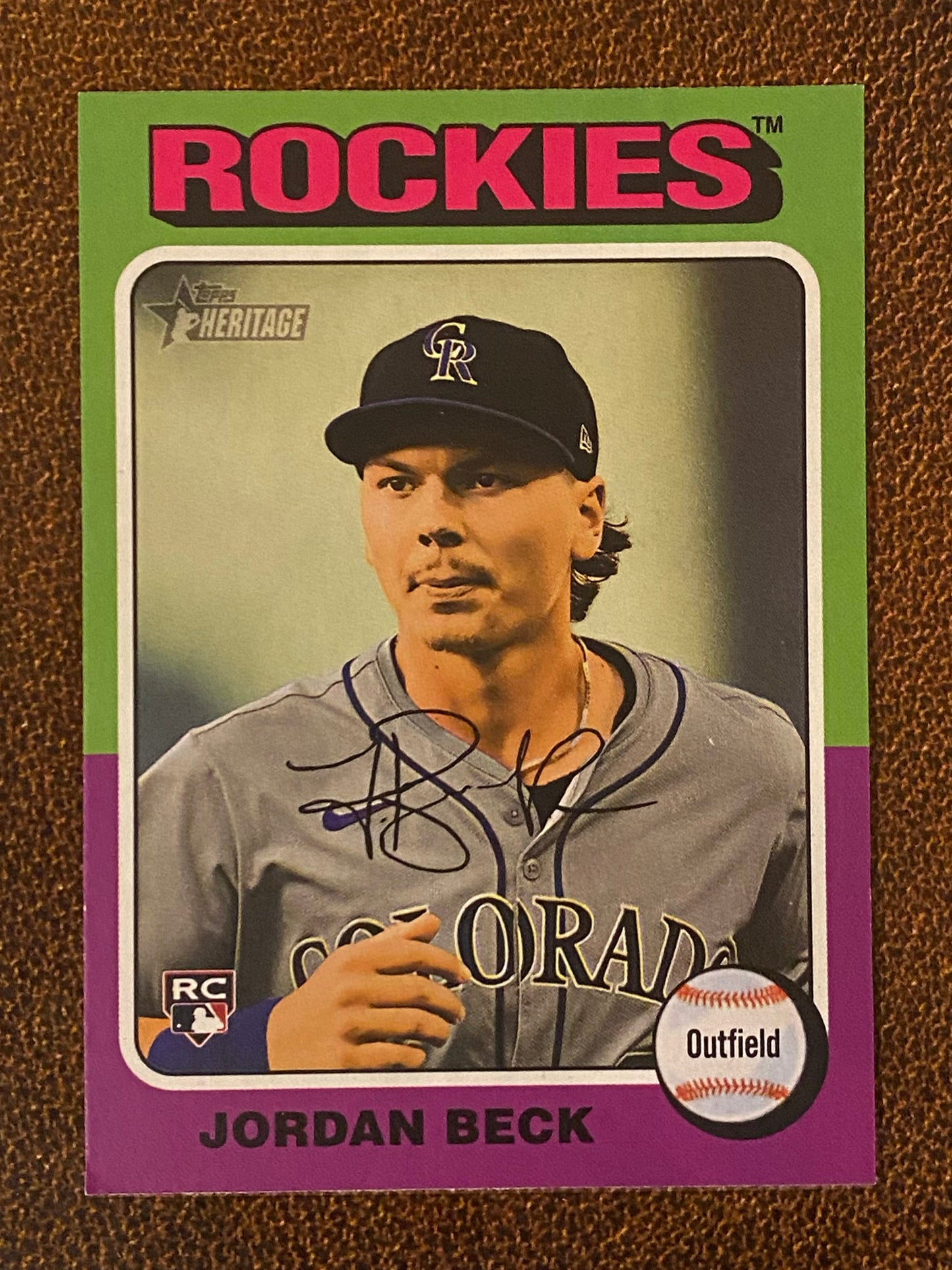 Jordan Beck - 2024 Topps Heritage High Number - Short Print (#717) - Rockies