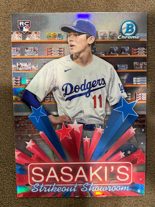 Roki Sasaki - 2025 Bowman - Hobby Stars (HS-9) - Dodgers