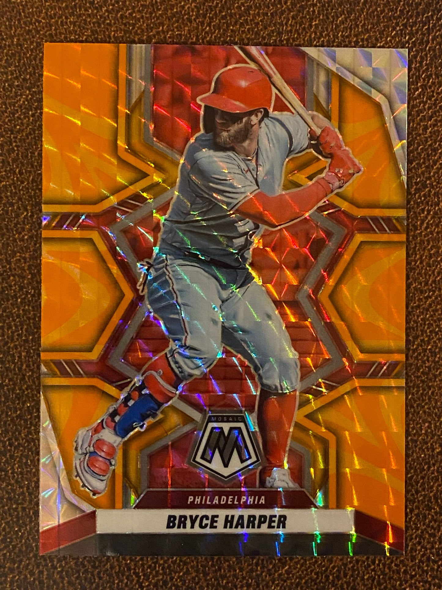 Bryce Harper - 2022 Mosaic - Orange Reactive - Phillies