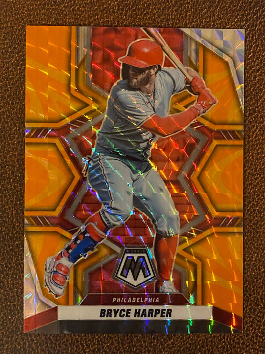 Bryce Harper - 2022 Mosaic - Orange Reactive - Phillies