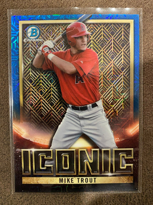 Mike Trout - 2023 Bowman - Iconic BLUE Mojo /150 - Angels