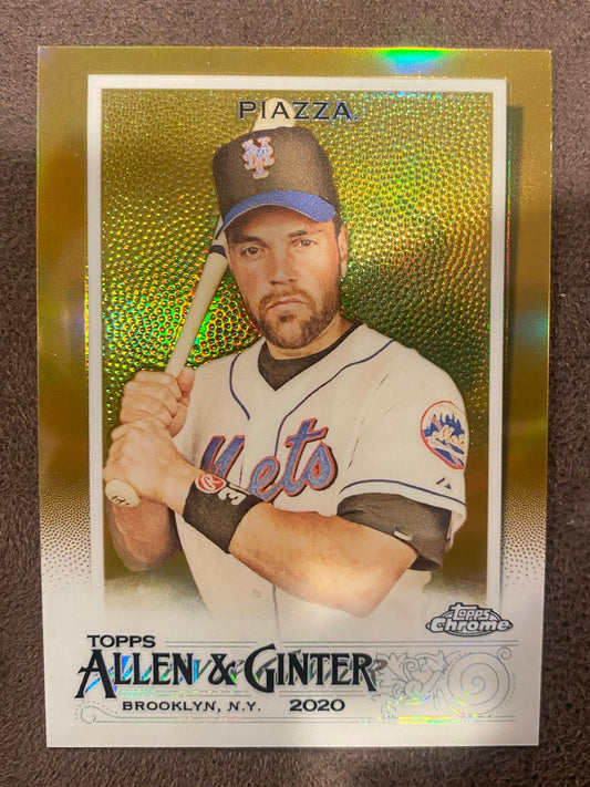 Mike Piazza - 2020 Allen & Ginter - Gold Refractor /50 - Mets