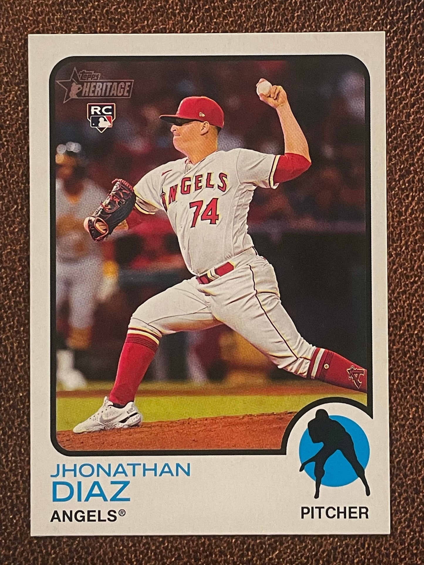 Jhonathan Diaz - 2022 Topps Heritage High Number - Short Print - Angels