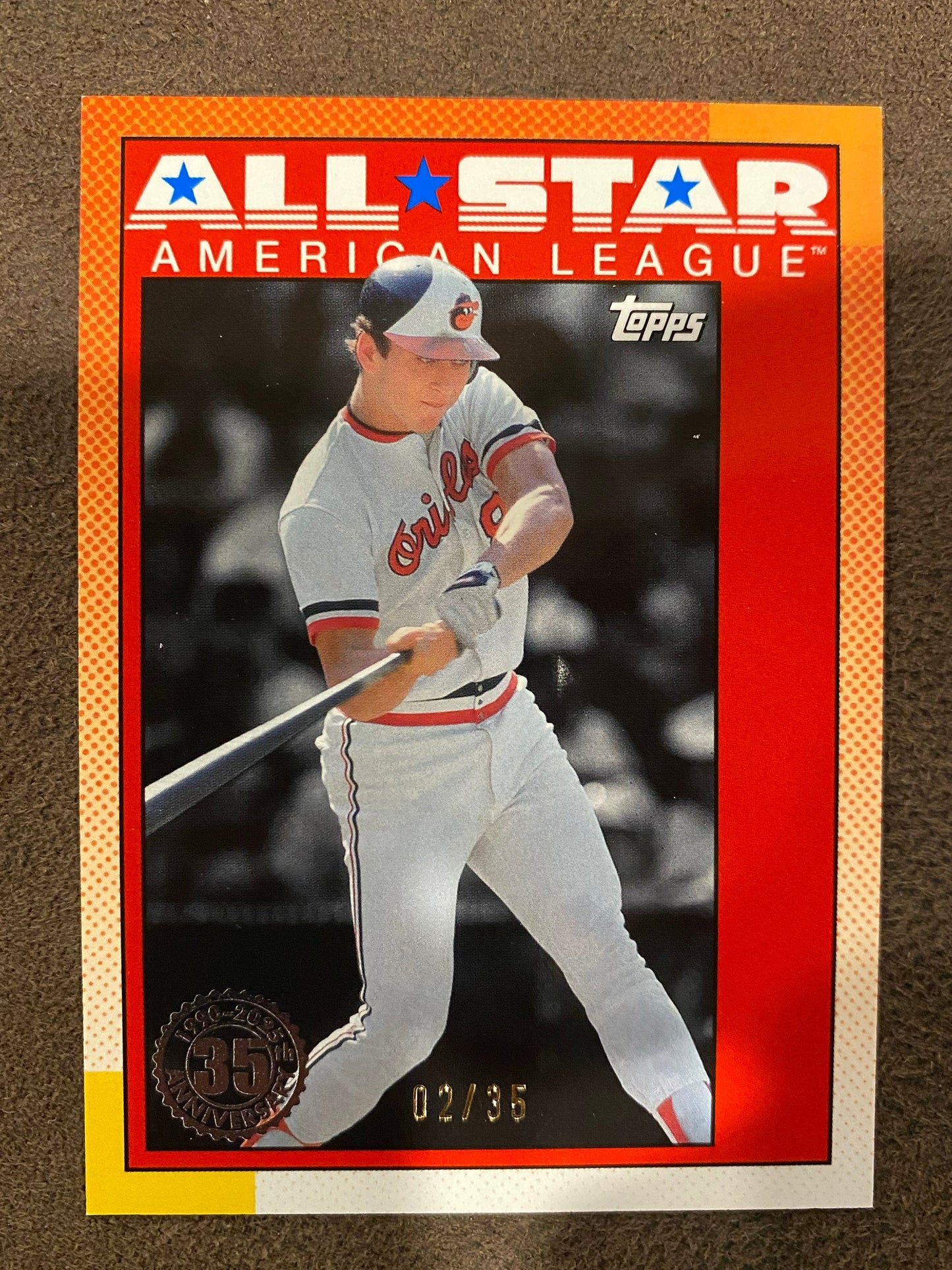 Cal Ripken Jr. - 2025 Topps Series 2 - 1990 All Star No Name SSP /35 - Orioles