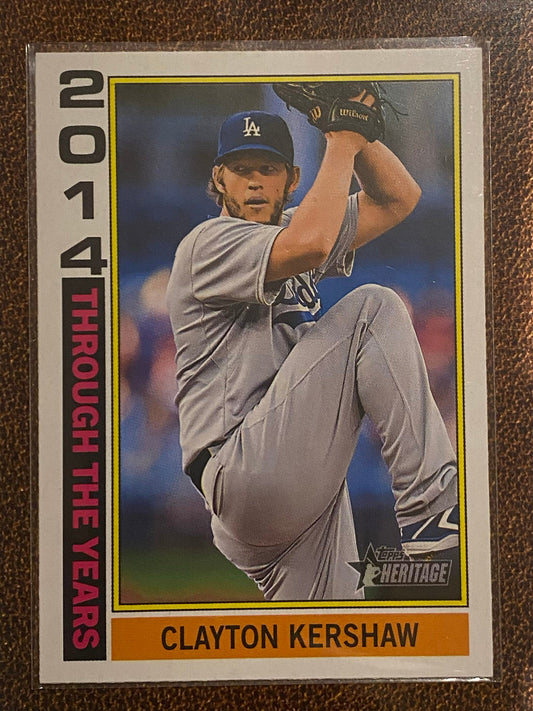 Clayton Kershaw - 2025 Topps Heritage - Through the Years Insert - Dodgers