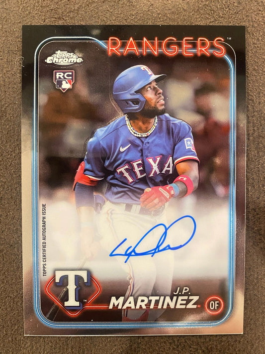 J.P. Martinez - 2024 Topps Chrome - Rookie AUTO - Rangers