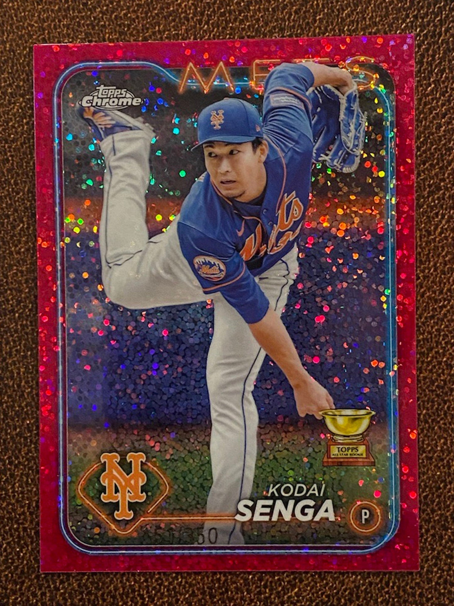 Kodai Senga - 2024 Topps Chrome - Magenta Sparkle /350 - Mets