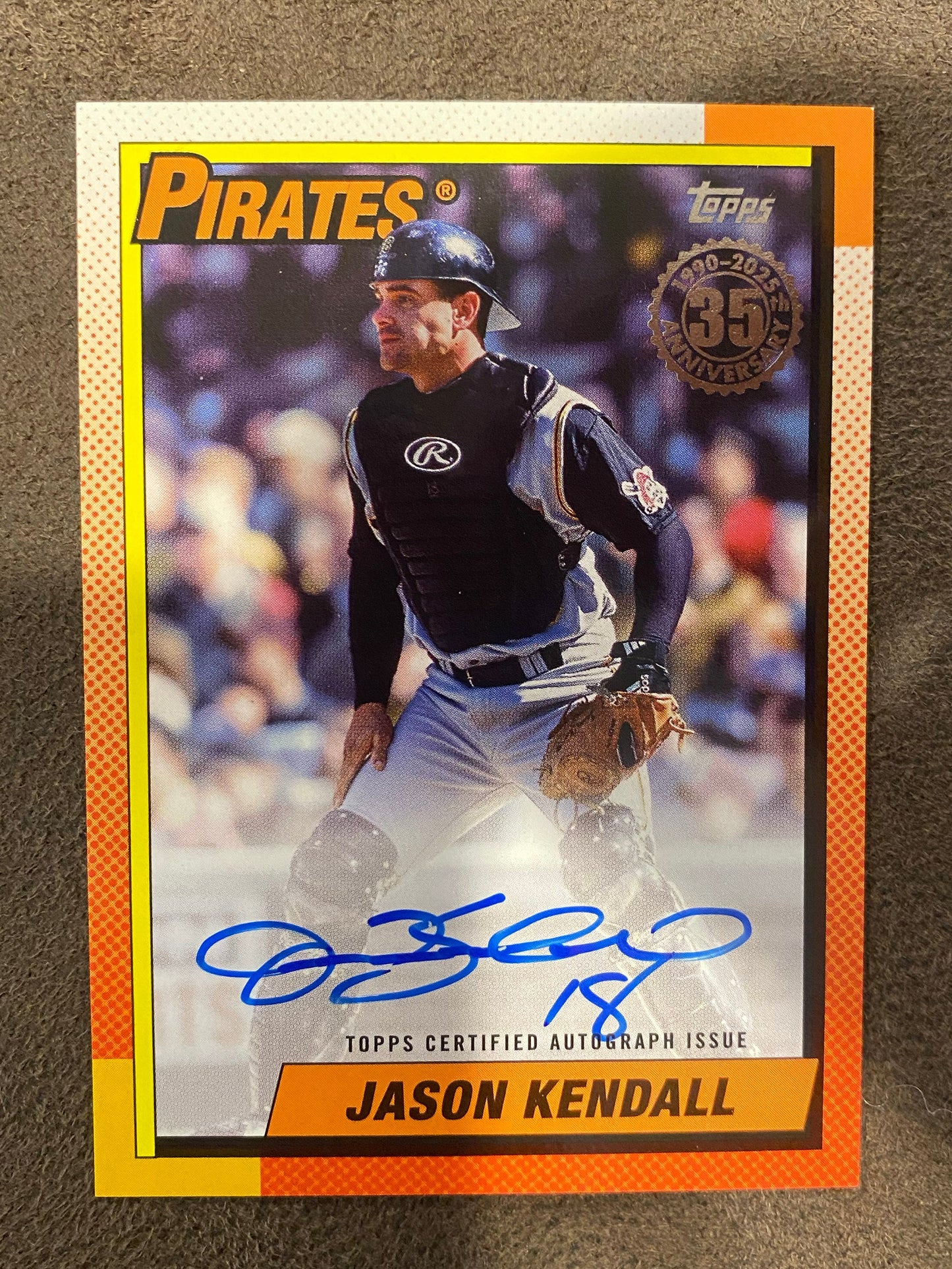 Jason Kendall - 2025 Topps Series 2 - 1990 AUTO - Pirates
