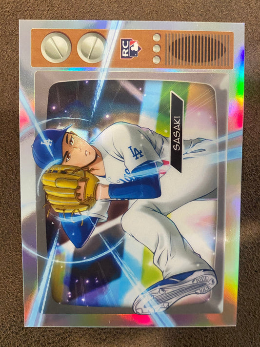 Roki Sasaki - 2025 Bowman - Anime Rookie SSP (*Slight Corner Issues*) - Dodgers