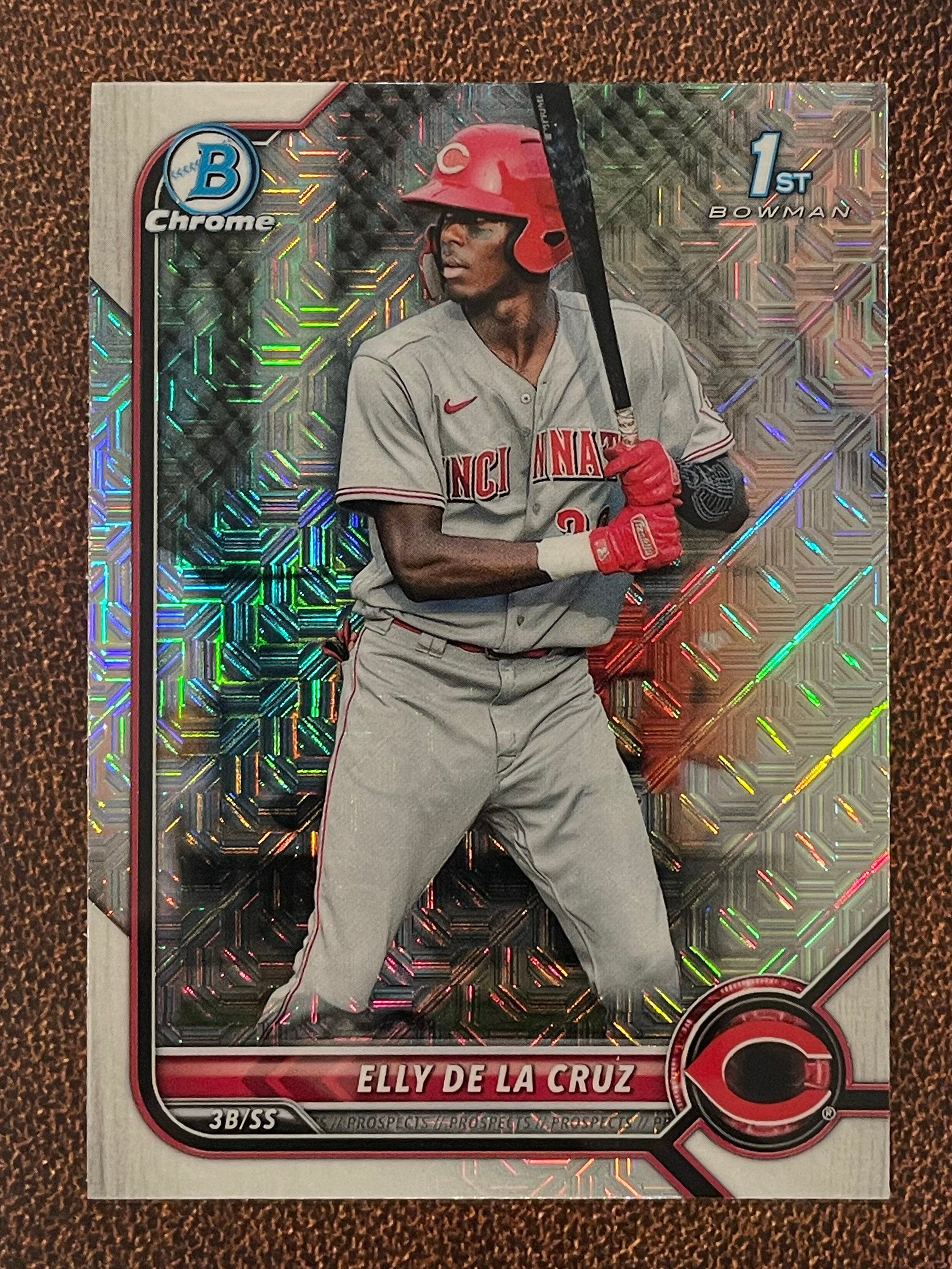 2022 top Bowman Elly De La Cruz 1st Bowman Mojo Refractor