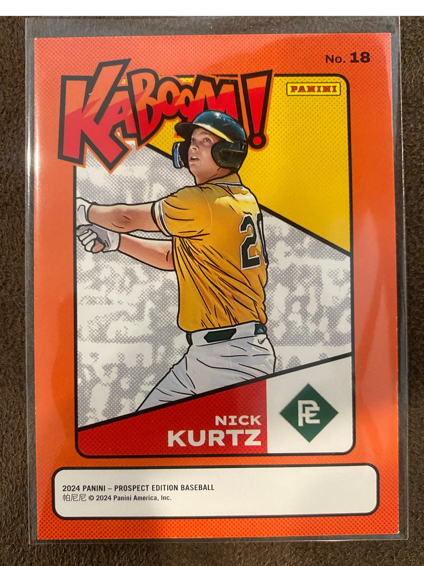 Nick Kurtz - 2024 Panini Prospect Edition - KABOOM! SSP - Athletics