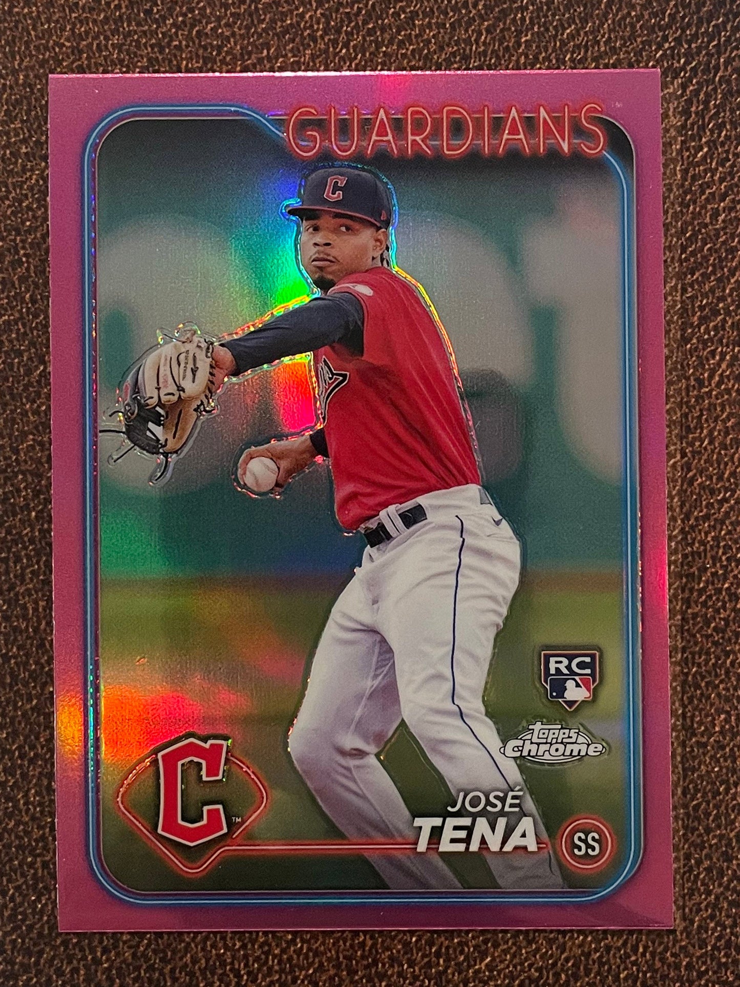 Jose Tena - 2024 Topps Chrome - Pink Refractor - Guardians